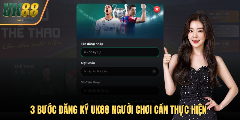 3 bước đăng ký UK88 người chơi cần thực hiện